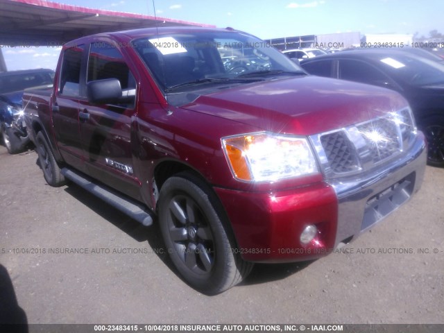 1N6BA0ED3FN503872 - 2015 NISSAN TITAN RED photo 1