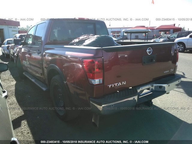 1N6BA0ED3FN503872 - 2015 NISSAN TITAN RED photo 3