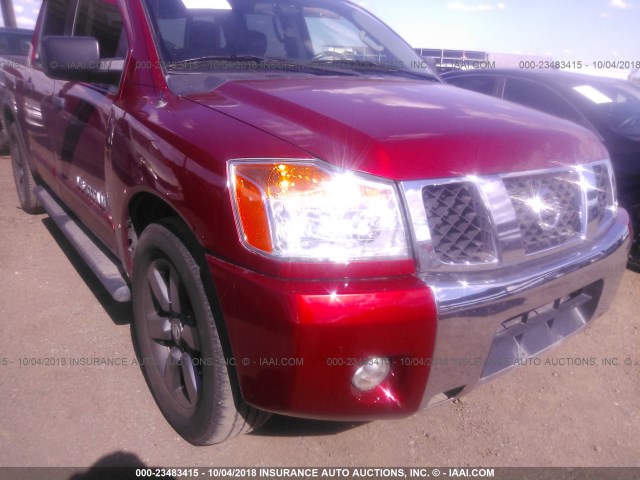 1N6BA0ED3FN503872 - 2015 NISSAN TITAN RED photo 6