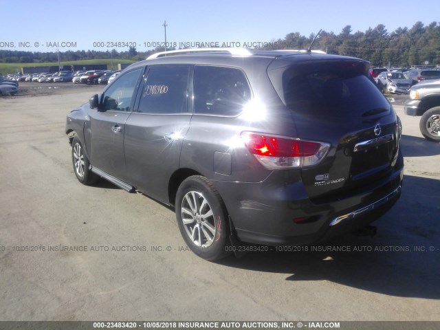 5N1AR2MM4EC712161 - 2014 NISSAN PATHFINDER S/SV/SL/PLATINUM GRAY photo 3