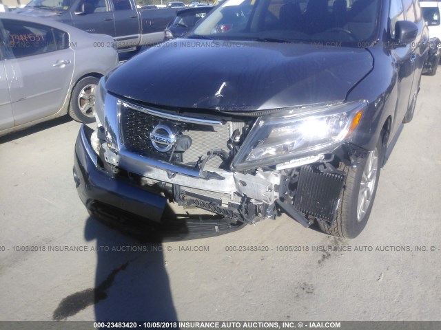 5N1AR2MM4EC712161 - 2014 NISSAN PATHFINDER S/SV/SL/PLATINUM GRAY photo 6