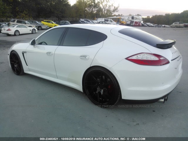 WP0AC2A71DL090461 - 2013 PORSCHE PANAMERA TURBO/TURBO 4 WHITE photo 3