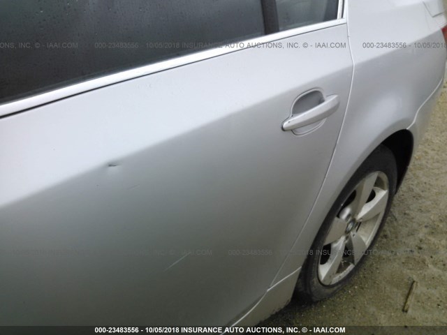 WBANF33596CS36552 - 2006 BMW 525 XI SILVER photo 6