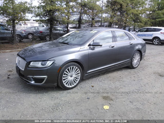 3LN6L5E92HR606297 - 2017 LINCOLN MKZ RESERVE ნაცრისფერი ფოტო 2