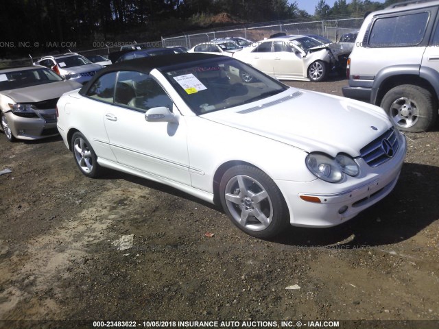 WDBTK75J16F172446 - 2006 MERCEDES-BENZ CLK 500 WHITE photo 1