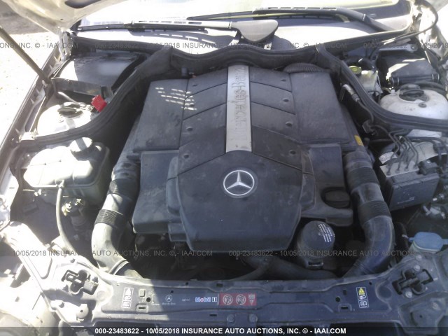 WDBTK75J16F172446 - 2006 MERCEDES-BENZ CLK 500 WHITE photo 10