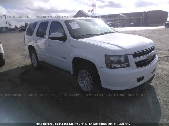 1GNFC13509R119178 - 2009 CHEVROLET TAHOE HYBRID WHITE photo 1