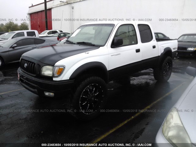 5TEHN72N74Z426120 - 2004 TOYOTA TACOMA DOUBLE CAB 白色 照片 2
