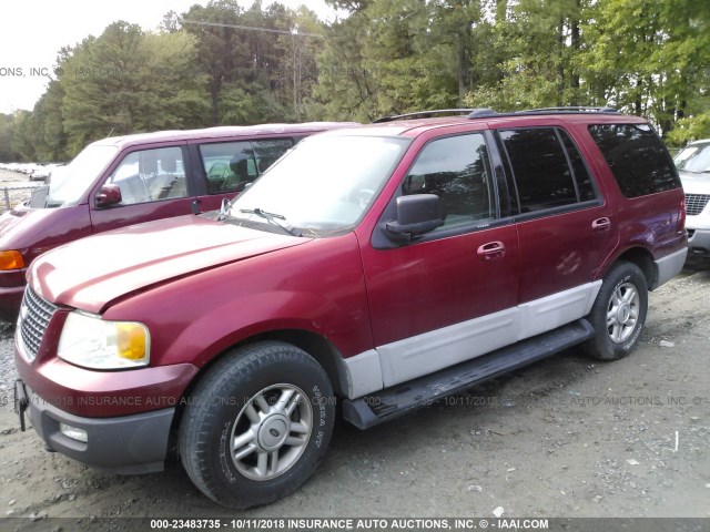 1FMPU16W74LA48471 - 2004 FORD EXPEDITION XLT RED photo 2