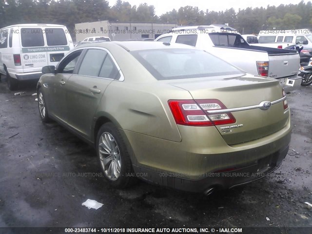 1FAHP2F82DG134289 - 2013 FORD TAURUS LIMITED GREEN photo 3