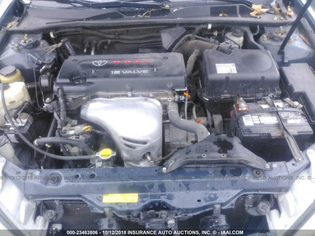 4T1BE32K54U800507 - 2004 TOYOTA CAMRY LE/XLE/SE BLUE photo 10