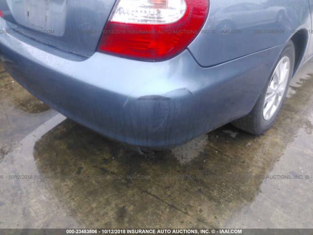 4T1BE32K54U800507 - 2004 TOYOTA CAMRY LE/XLE/SE BLUE photo 6