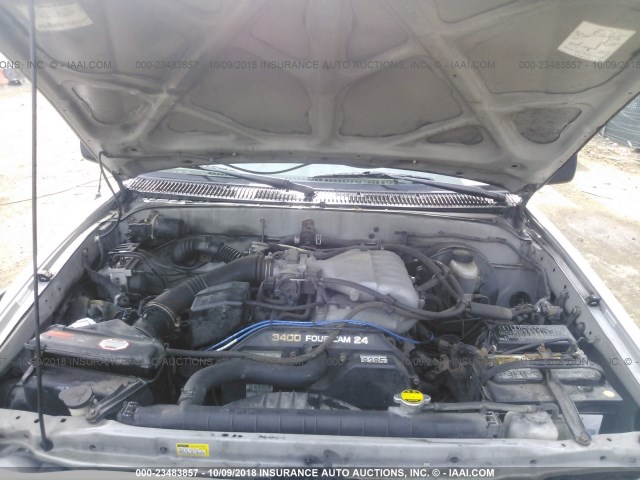 5TEHN72N53Z291962 - 2003 TOYOTA TACOMA DOUBLE CAB 银色 照片 10