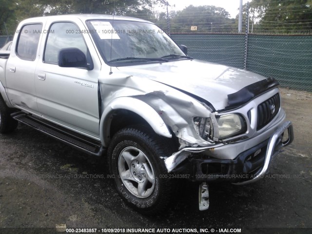 5TEHN72N53Z291962 - 2003 TOYOTA TACOMA DOUBLE CAB 银色 照片 6
