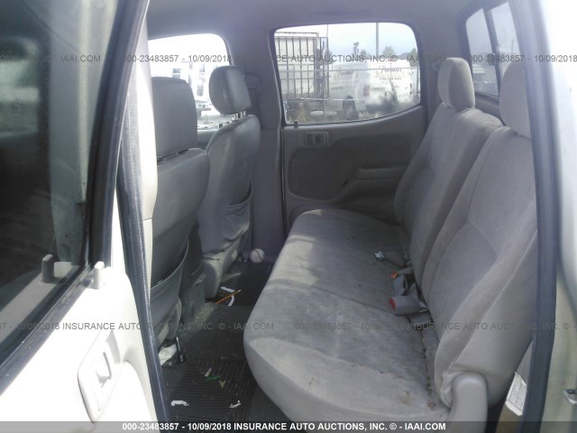 5TEHN72N53Z291962 - 2003 TOYOTA TACOMA DOUBLE CAB 银色 照片 8