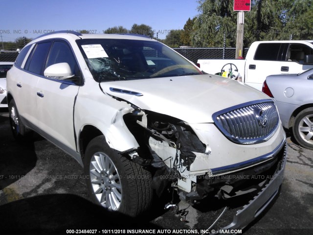 5GAKRBED0BJ406302 - 2011 BUICK ENCLAVE CXL WHITE photo 1