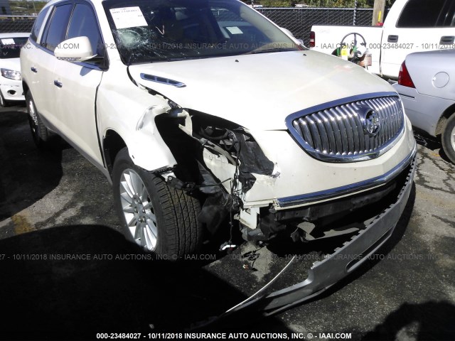 5GAKRBED0BJ406302 - 2011 BUICK ENCLAVE CXL WHITE photo 6