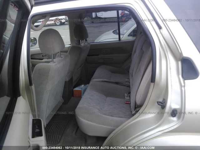 JN8DR07Y71W523571 - 2001 NISSAN PATHFINDER LE/SE/XE TAN photo 8