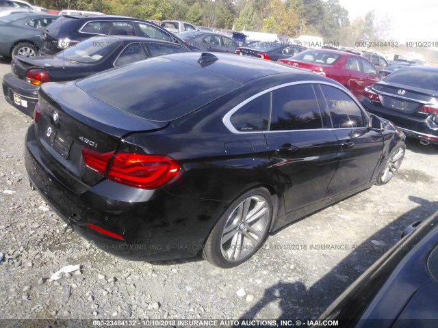 WBA4J3C5XKBL05291 - 2019 BMW 430XI GRAN COUPE BLACK photo 4