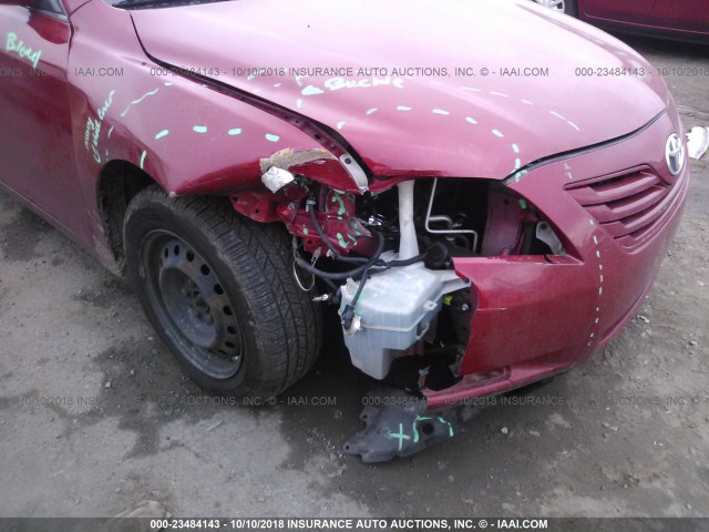4T1BE46KX9U307574 - 2009 TOYOTA CAMRY SE/LE/XLE 红色 照片 6