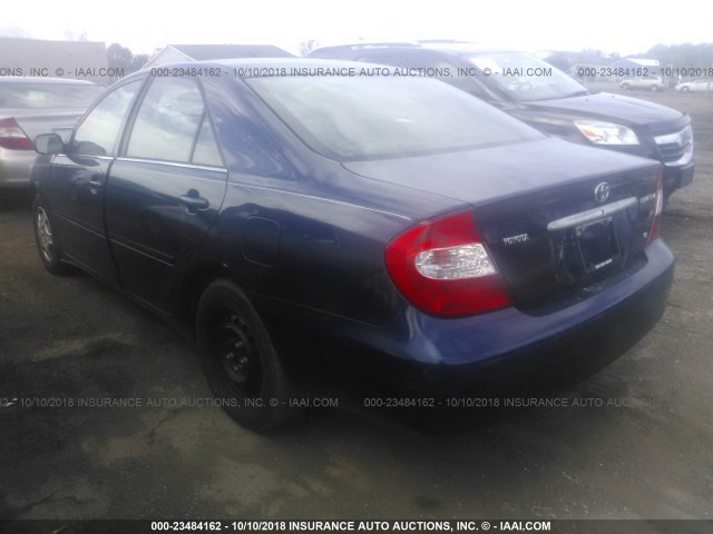 4T1BF30K22U530617 - 2002 TOYOTA CAMRY LE/XLE/SE Көк фото 3