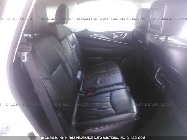 5N1AL0MN2DC319739 - 2013 INFINITI JX35 WHITE photo 8