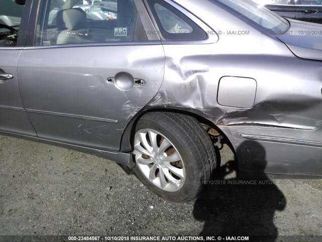 KMHFC46F27A157517 - 2007 HYUNDAI AZERA SE/LIMITED GRAY photo 6