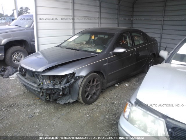 19UUA76537A040766 - 2007 ACURA TL TYPE S GRAY photo 2