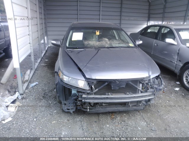 19UUA76537A040766 - 2007 ACURA TL TYPE S GRAY photo 6