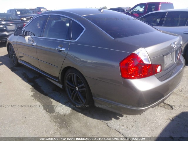 JNKBY01E46M207891 - 2006 INFINITI M45 SPORT BROWN photo 3