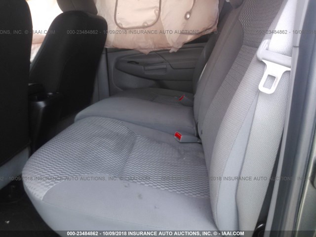 5TFJU4GN2FX088048 - 2015 TOYOTA TACOMA DOUBLE CAB PRERUNNER GRAY photo 8