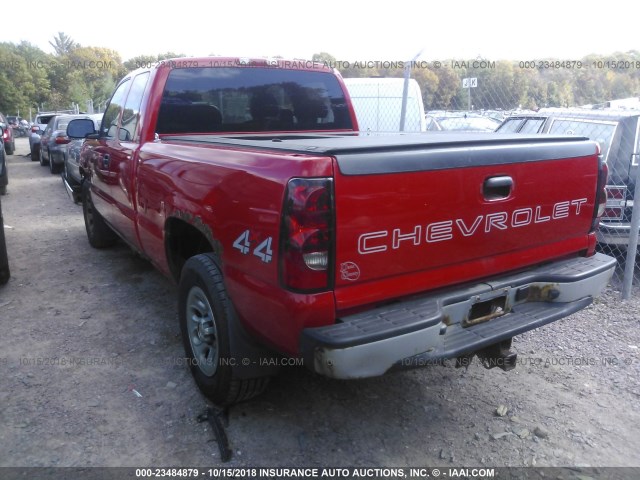 1GCEK19V35Z355185 - 2005 CHEVROLET SILVERADO K1500 RED photo 3