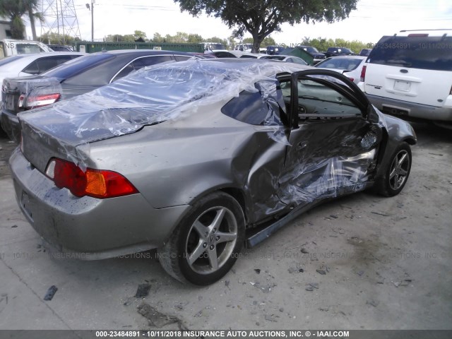 JH4DC54884S002481 - 2004 ACURA RSX GOLD photo 4