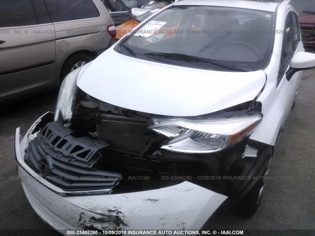 3N1CE2CPXFL404330 - 2015 NISSAN VERSA NOTE S/S PLUS/SV/SL/SR WHITE photo 6