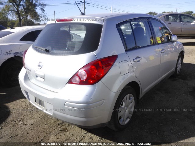 3N1BC1CP1CK247008 - 2012 NISSAN VERSA S/SL SILVER photo 4