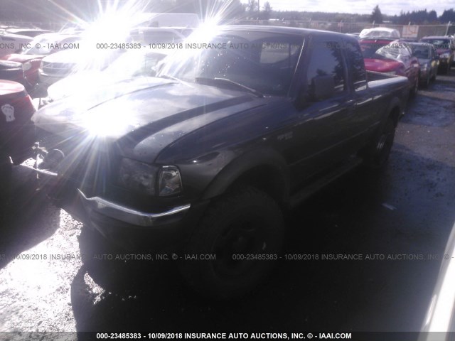 1FTZR15E01PA65401 - 2001 FORD RANGER SUPER CAB BLUE photo 2