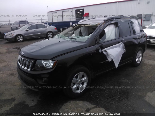 1C4NJCEB3GD664679 - 2016 JEEP COMPASS LATITUDE შავი ფოტო 2
