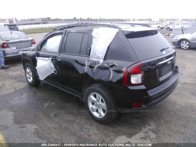 1C4NJCEB3GD664679 - 2016 JEEP COMPASS LATITUDE შავი ფოტო 3