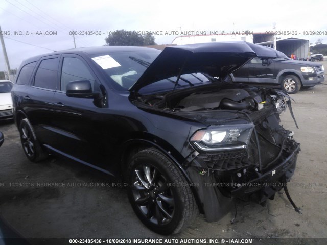 1C4RDHAGXEC974418 - 2014 DODGE DURANGO SXT BLACK photo 1