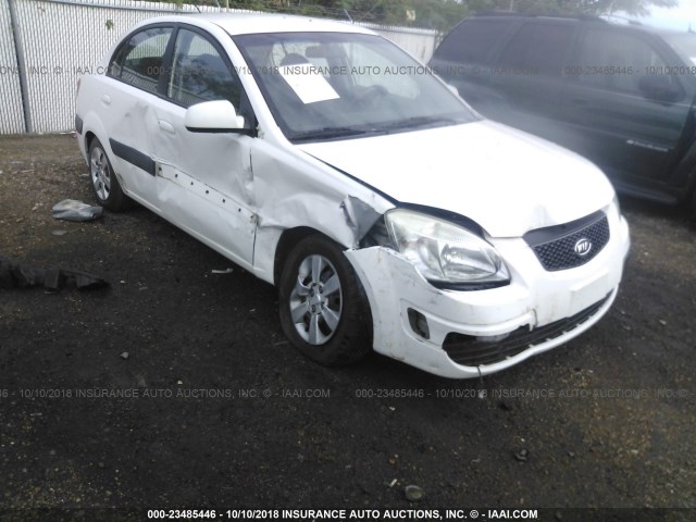 KNADE123476253522 - 2007 KIA RIO LX/SX WHITE photo 1