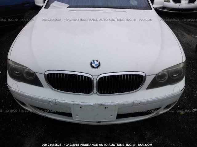 WBAHL835X8DT12280 - 2008 BMW 750 I WHITE photo 10