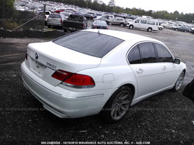 WBAHL835X8DT12280 - 2008 BMW 750 I WHITE photo 4