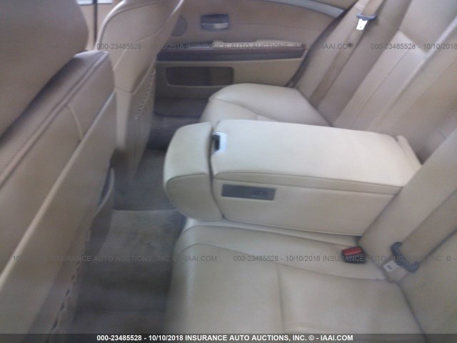 WBAHL835X8DT12280 - 2008 BMW 750 I WHITE photo 8