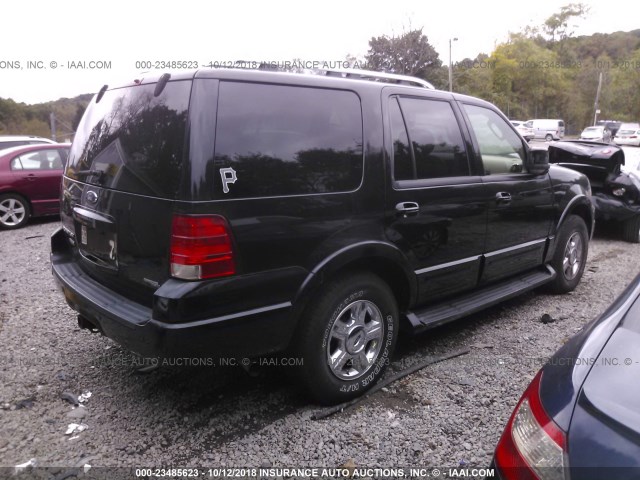 1FMFU20506LA21858 - 2006 FORD EXPEDITION LIMITED BLACK photo 4