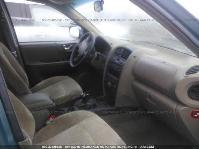 KM8SB12B23U378224 - 2003 HYUNDAI SANTA FE GL GREEN photo 5