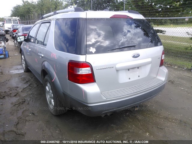 1FMDK02147GA37180 - 2007 FORD FREESTYLE SEL SILVER photo 3