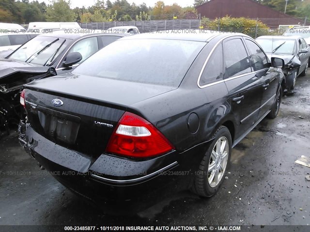 1FAHP28136G103233 - 2006 FORD FIVE HUNDRED LIMITED BLACK photo 4