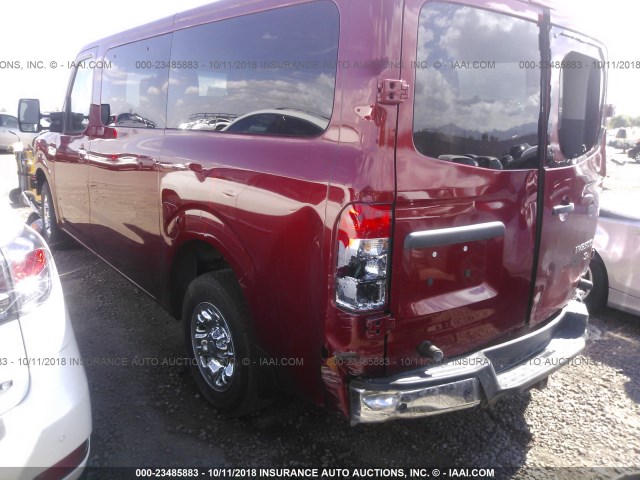 5BZAF0AA2GN855516 - 2016 NISSAN NV 3500/S/SV/SL RED photo 3