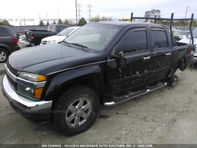 1GCHTDFE6C8118290 - 2012 CHEVROLET COLORADO LT BLACK photo 2