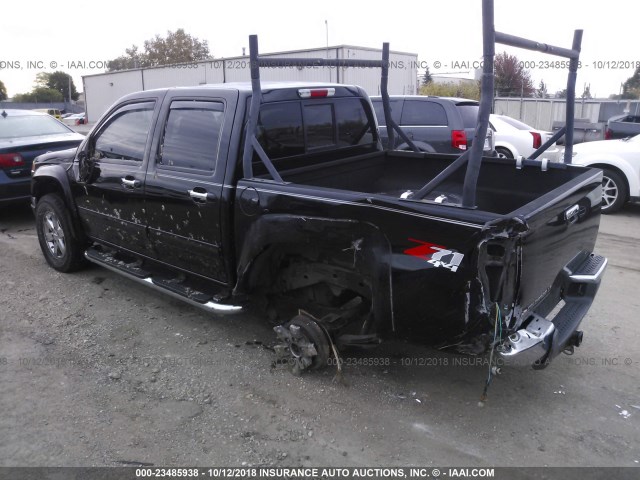 1GCHTDFE6C8118290 - 2012 CHEVROLET COLORADO LT BLACK photo 3